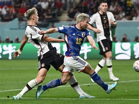 Nov 23, 2022 · Japan shocked Germany 2-1 to leave the European giants staring down the barrel of a second successive group stage exit. Hansi Flick&#8217;s side began the game by protesting against FIFA&#8217;s ... 